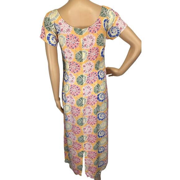 Vintage Weekend Traffic Beach Umbrella Midi Dress Size S - Picture 5 of 10